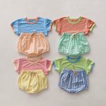 【73-100cm】セットアップ ベビーカラフル カジュアル - 画像 (2)