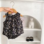 【66-100cm】セットアップ ベビー ノースリーブ 小花柄 - 画像 (5)