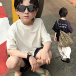 【90-160cm】半袖Tシャツ 男の子 通気性拔群 シンプル