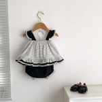 【73-110cm】セットアップ ベビー 女の子 チェック柄 リボン付き - 画像 (6)