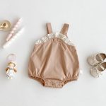 【66-90cm】キャミロンパース ベビー ナチュラル