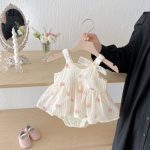 【66-90cm】ロンパース ベビー キャミプリント - 画像 (5)