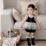 【66-90cm】ロンパースワンピース ベビー チュール - 画像 (4)