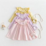 【73-120cm】ワンピース ベビー 女の子 バッグ付き フリルスリーブ - 画像 (4)