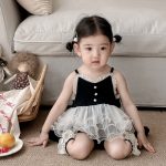 【66-90cm】ロンパースワンピース ベビー チュール - 画像 (5)