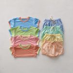 【73-100cm】セットアップ ベビーカラフル カジュアル - 画像 (3)