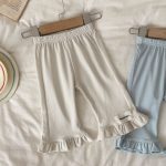 【73-100cm】パンツ ベビー フリル 刺繍ロゴ - 画像 (8)