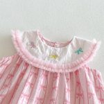 【73-120cm】ワンピース ベビー 女の子 おしゃれ ノースリーブ 蝶結び - 画像 (5)