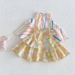 【73-120cm】ワンピース ベビー 女の子 おしゃれ カラフル - 画像 (5)