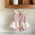 【73-90cm】ロンパース ベビー レース襟 かわいい - 画像 (4)