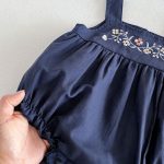 【66-90cm】キャミロンパース ベビー 刺繍 花柄 - 画像 (7)