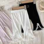 【73-100cm】パンツ ベビー レース フリル スリット 九分丈 - 画像 (11)