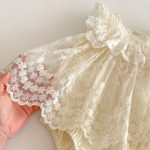 【66-90cm】ロンパース ビッグ蝶結び レース - 画像 (11)