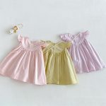 【73-120cm】ワンピース ベビー 女の子 バッグ付き フリルスリーブ - 画像 (5)