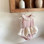 【73-90cm】ロンパース ベビー レース襟 かわいい - 画像 (5)