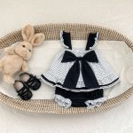 【73-110cm】セットアップ ベビー 女の子 チェック柄 リボン付き - 画像 (3)
