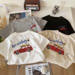 【80-160cm】半袖Tシャツ キッズ 車柄 カジュアル - 画像 (3)