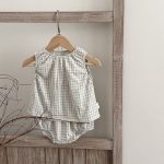 【73-100cm】セットアップ ベビー シンプル チェック - 画像 (6)