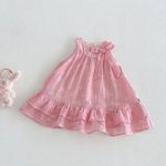 【73-120cm】ワンピース ベビー 女の子 小花柄 蝶結び 総柄 - 画像 (8)