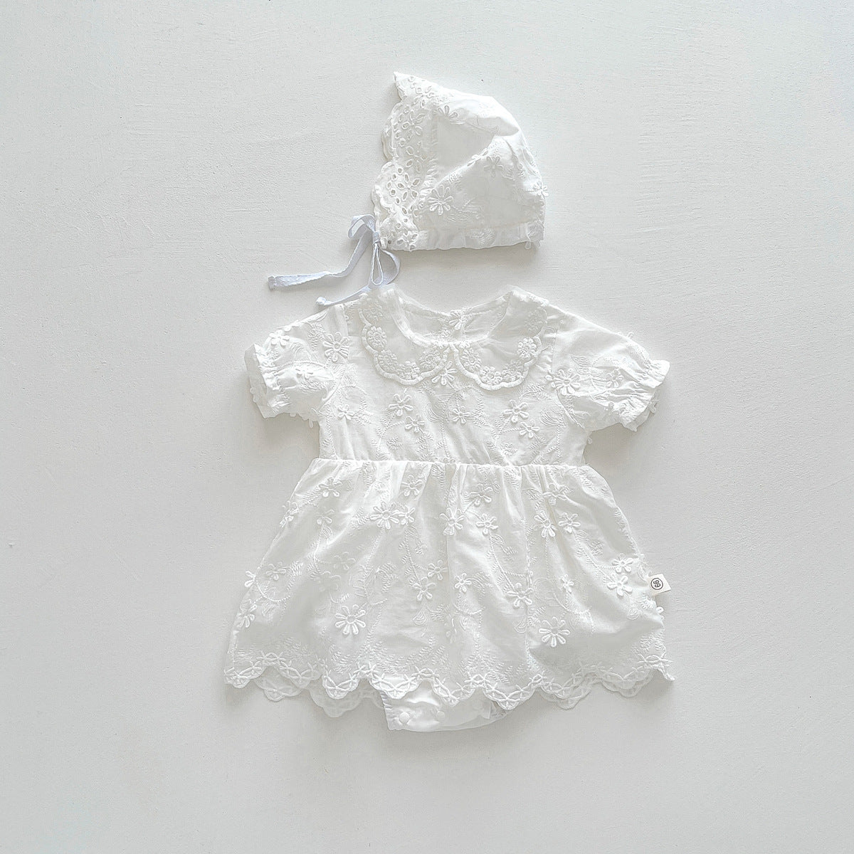 07_7c3c8e29-fe54-4cbe-aec4-dbee469da4a1.jpg 【66-90cm】ロンパース ベビー レース 刺繍 プリンセス 帽子付き - 画像 (1)