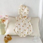 【66-90cm】ロンパース ベビー 可愛い くまプリント - 画像 (5)
