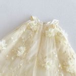 【73-120cm】ワンピース ベビー 女の子 チュール ジャカード - 画像 (6)