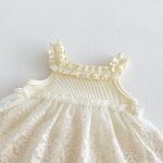 【66-90cm】ロンパース ベビー レース キャミソール - 画像 (9)