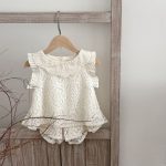 【73-100cm】セットアップ ベビー レース 透かし編み - 画像 (9)