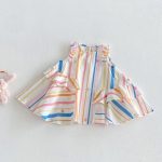 【73-120cm】ワンピース ベビー 女の子 おしゃれ カラフル - 画像 (7)