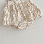 【66-90cm】サロペットロンパース ベビー ガーリー フラワー柄 - 画像 (10)