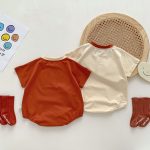 【66-90cm】ロンパース ベビー アルファベットプリント - 画像 (4)