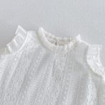 【73-120cm】セットアップ ベビー 女の子 フリル スリーブ レース - 画像 (7)