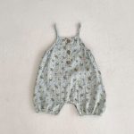 【66-100cm】キャミオールインワン ベビー 花柄 ナチュラル - 画像 (9)