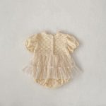 【66-90cm】ロンパース ベビー フラワー刺繡 ワンピース風 - 画像 (5)