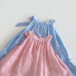 【73-120cm】ワンピース ベビー 女の子 小花柄 蝶結び 総柄 - 画像 (9)