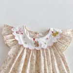 【66-90cm】ロンパース ベビー 花柄 フリル おしゃれ - 画像 (12)