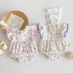【66-90cm】ロンパース フリル 可愛い 女の子 - 画像 (2)