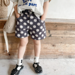 【80-130cm】ショートパンツ 女の子 ドット柄 カジュアル - 画像 (3)