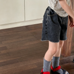 【80-130cm】ショートパンツ 女の子 デニム ファッション - 画像 (3)