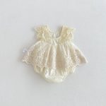【66-90cm】ロンパース ベビー おしゃれ プリンセス レース - 画像 (8)