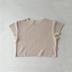 【80-130cm】半袖セットアップ キッズ服 ナチュラル カジュアル - 画像 (7)
