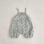 【66-100cm】キャミオールインワン ベビー 花柄 ナチュラル - 画像 (10)