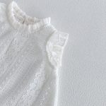 【73-120cm】セットアップ ベビー 女の子 フリル スリーブ レース - 画像 (8)