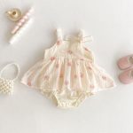 【66-90cm】ロンパース ベビー キャミプリント - 画像 (2)