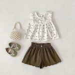 【73-110cm】セットアップ ベビー 小花柄 ゆったり - 画像 (2)