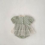 【66-90cm】ロンパース ベビー フラワー刺繡 ワンピース風 - 画像 (3)