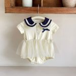 【73-90cm】ロンパース ベビー マリン風 チュール - 画像 (2)