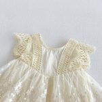 【66-90cm】ロンパース ベビー おしゃれ プリンセス レース - 画像 (9)