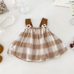 【73-100cm】セットアップ ベビー キャミチェックトップス&バルーンパンツ - 画像 (3)