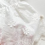 【66-90cm】ロンパース ベビー レース 刺繍 プリンセス 帽子付き - 画像 (13)